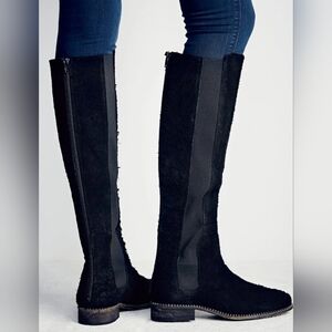 Free People Black Heeled Boots